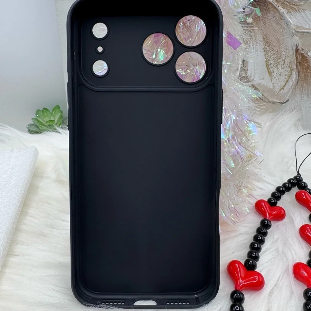 Betty Boop iPhone 17 Pro Max Case with Phone lanyard, Black & Red Theme